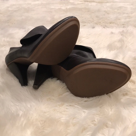 Coach Alexandria Bootie Napa Leather Dk Brown - Picture 3 of 6